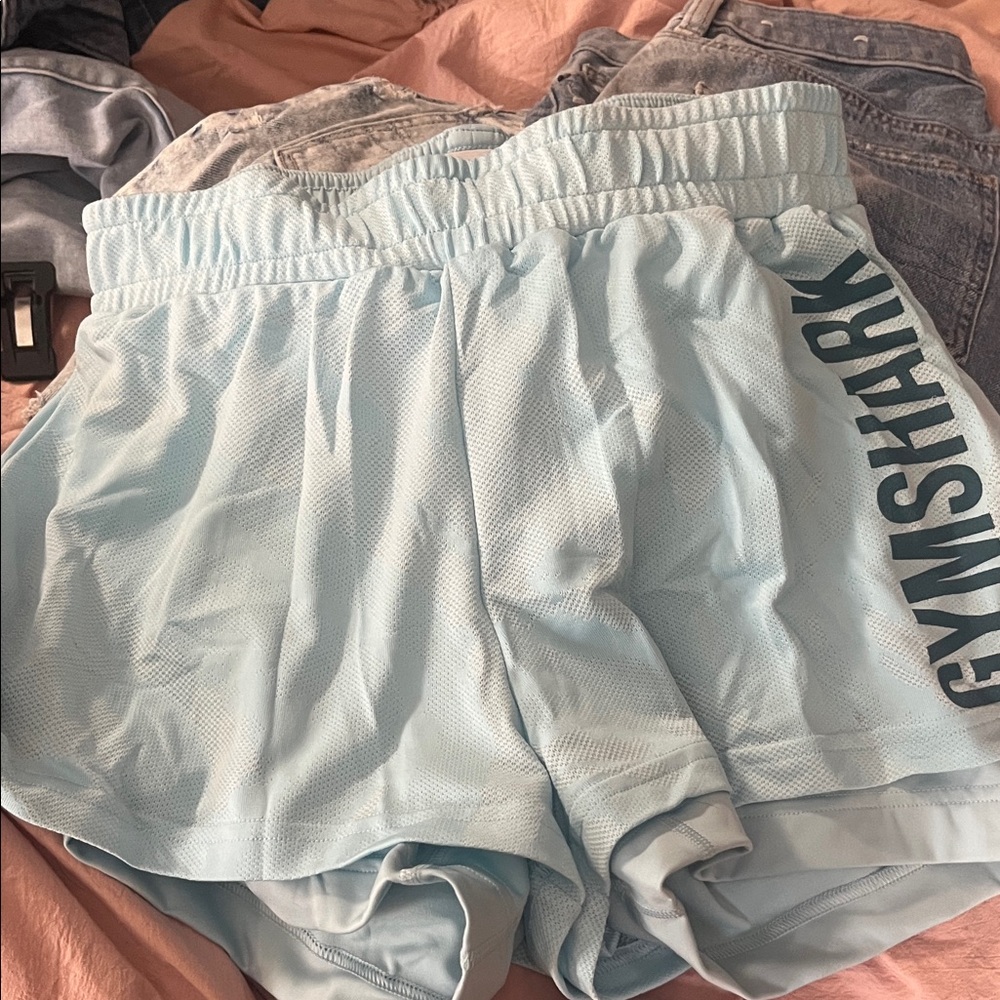Gymshark Sky Blue Mesh Shorts